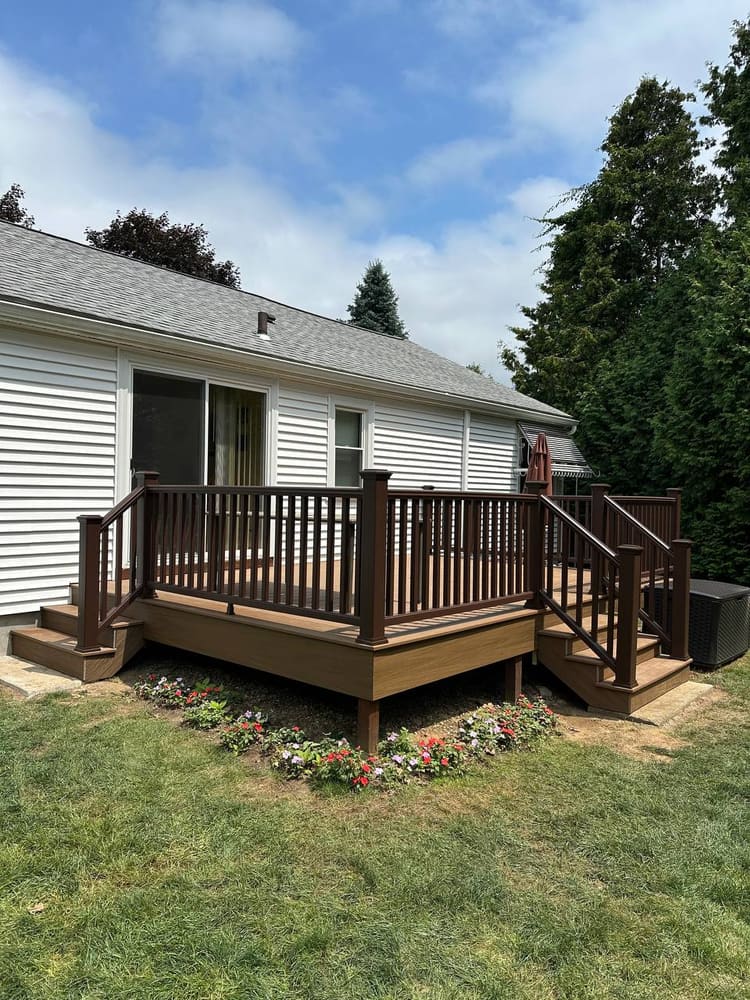 Custom wood deck